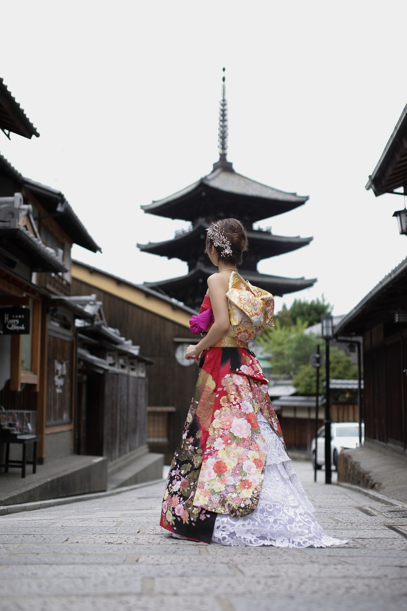 振袖ドレス（Kimono Dress; Unique style of wearing Kimono）