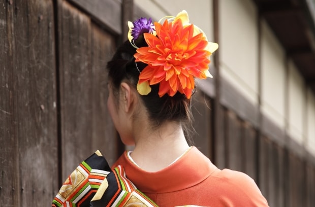 豪華なヘアアレンジ