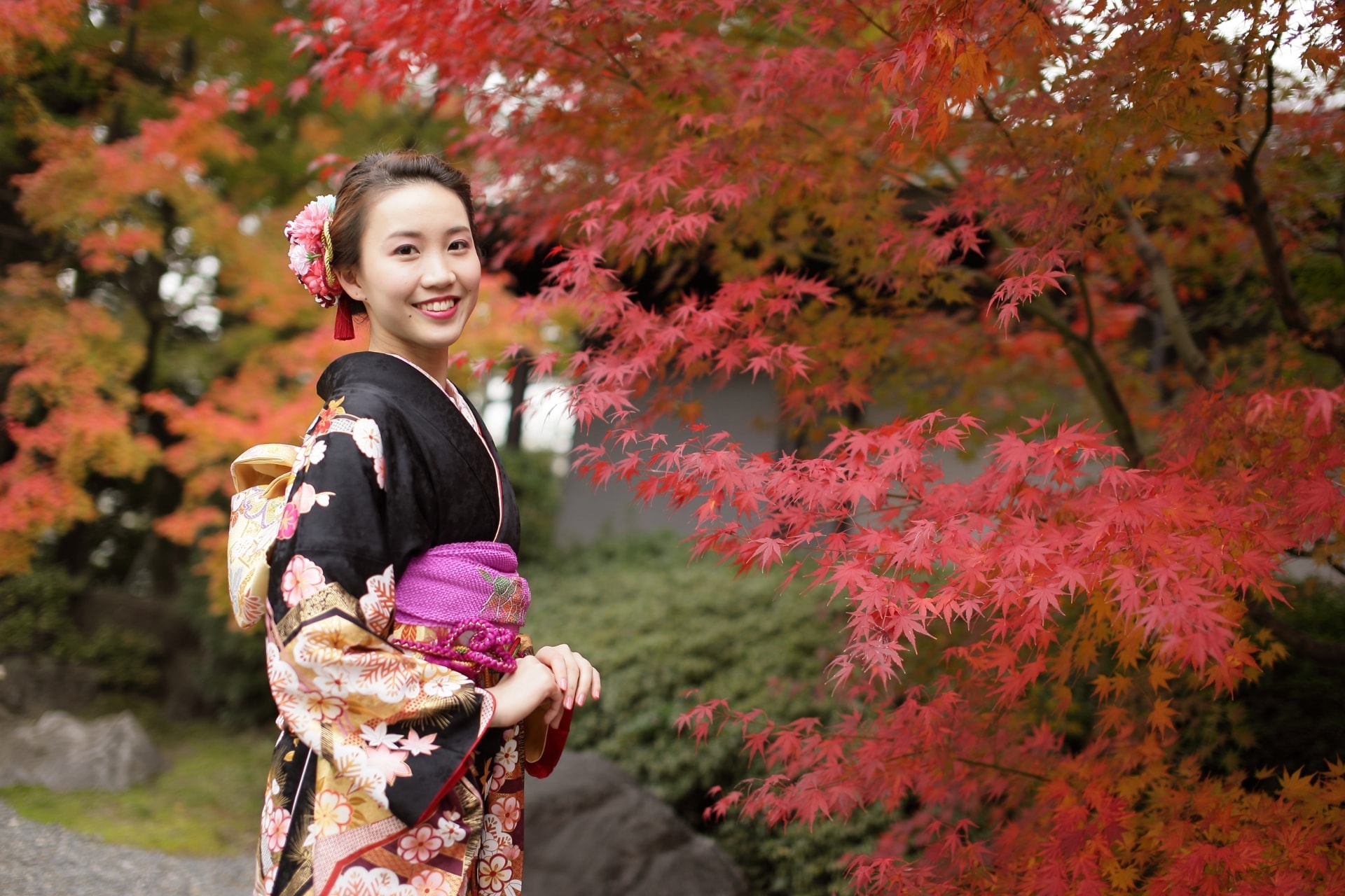 京都着物で心に残る写真撮影